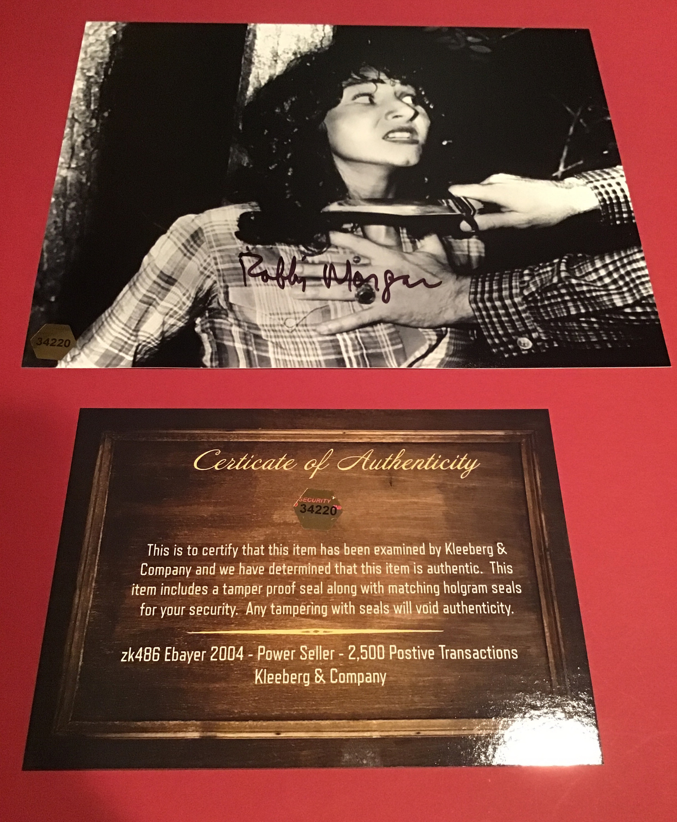 Autograph ROBBI MORGAN 8×10 PHOTO ABBI FRIDAY THE 13TH COA Horror