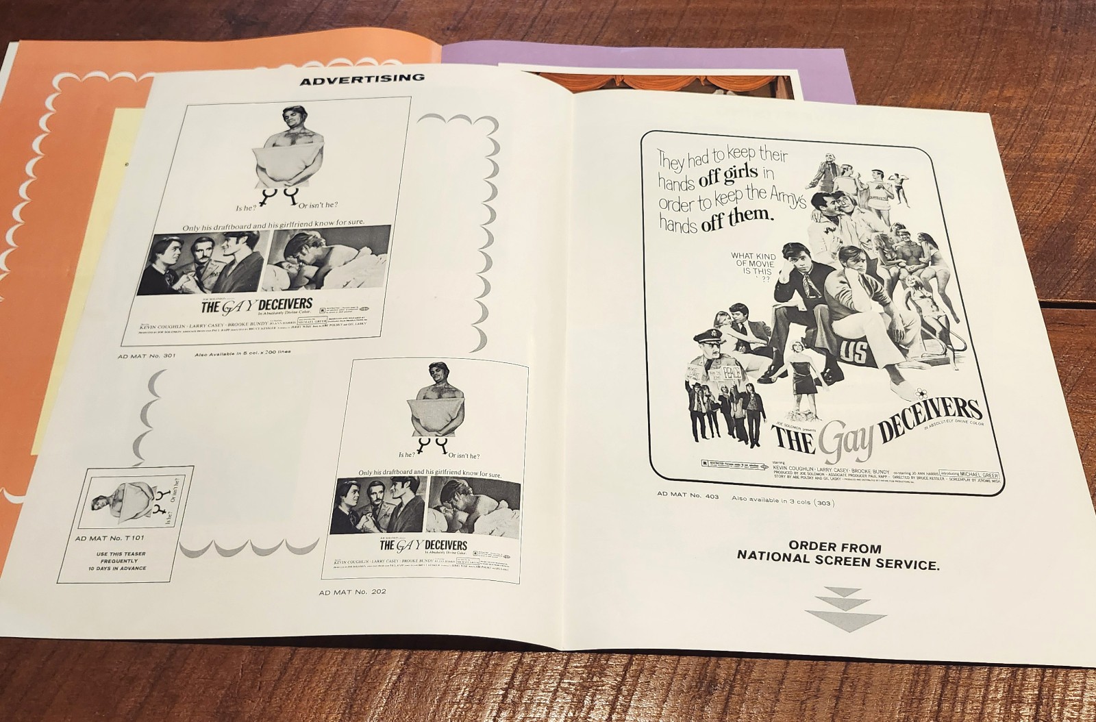 The Gay Deceivers Movie Pressbook Campaign 1969 LGBTQ Comedy