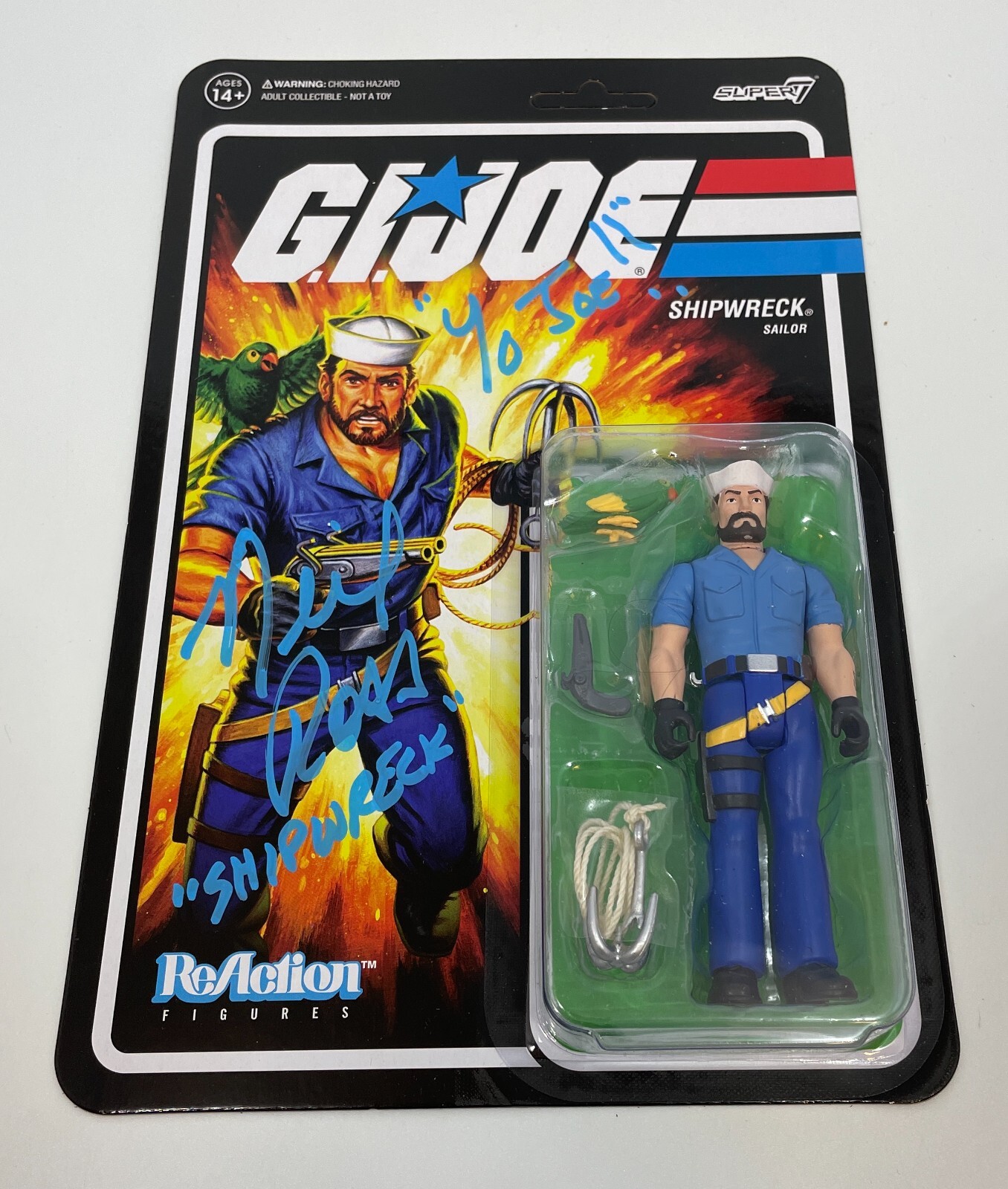 NEIL ROSS Signed GI JOE Action Figure SHIPWRECK Authentic Autograph JSA COA CERT
