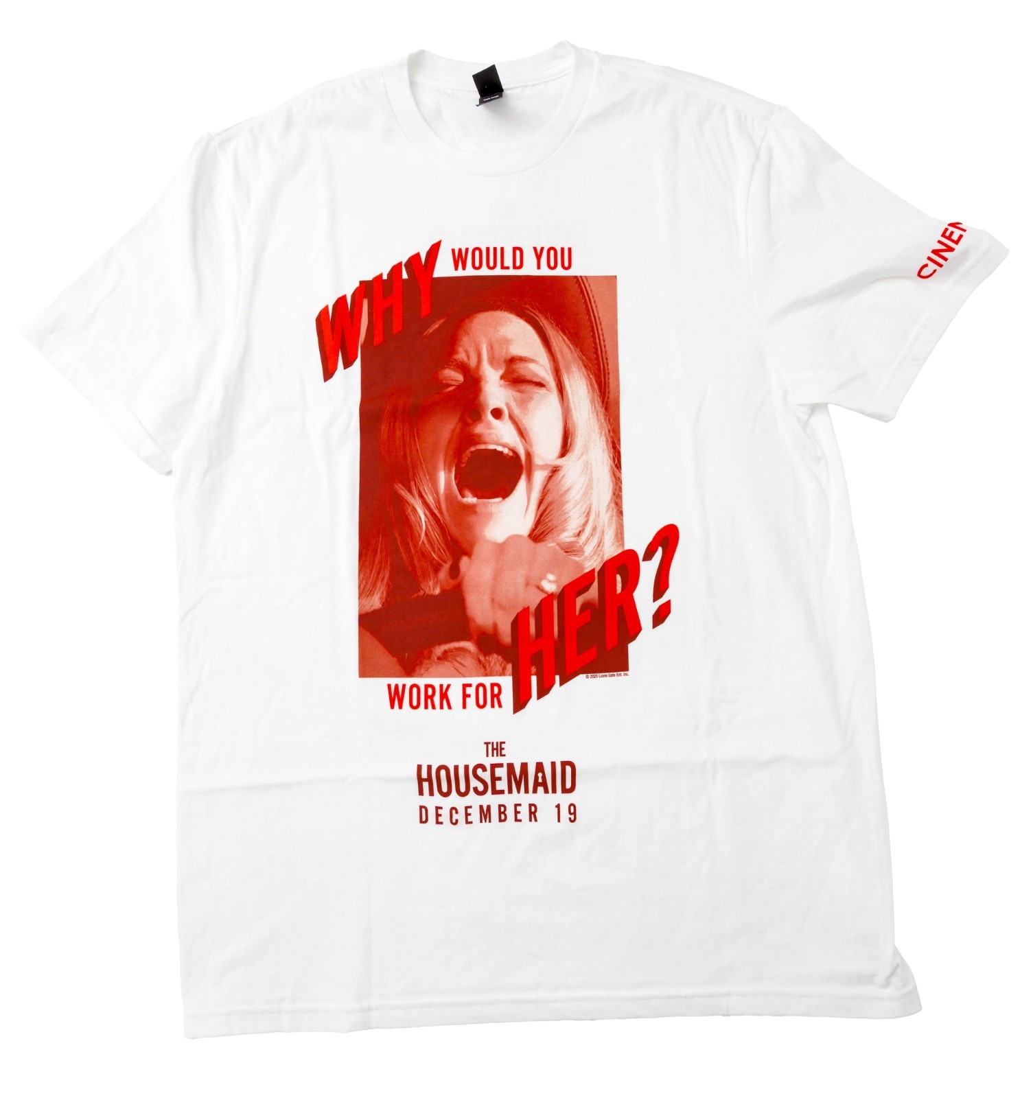 The Housemaid Sydney Sweeney Amanda Seyfried Movie Promo Shirt Large White Close