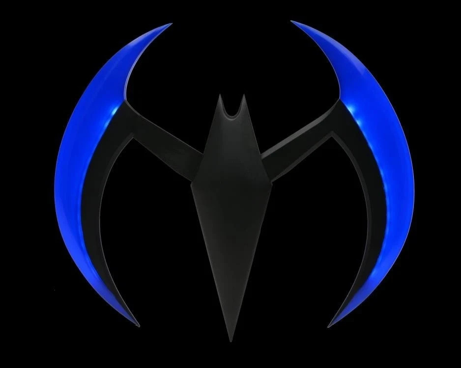 NECA Batman Beyond Light-Up Batarang Prop Replica Blue LED Collectible