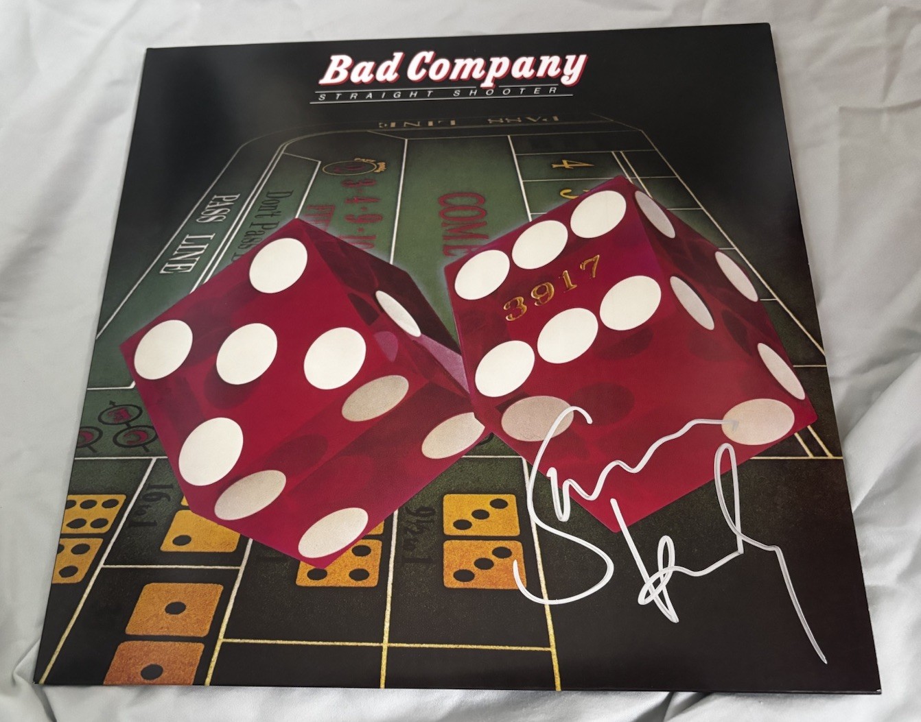 Simon Kirke Signed Vinyl Album Bad Company Drummer Straight Shooter With Proof