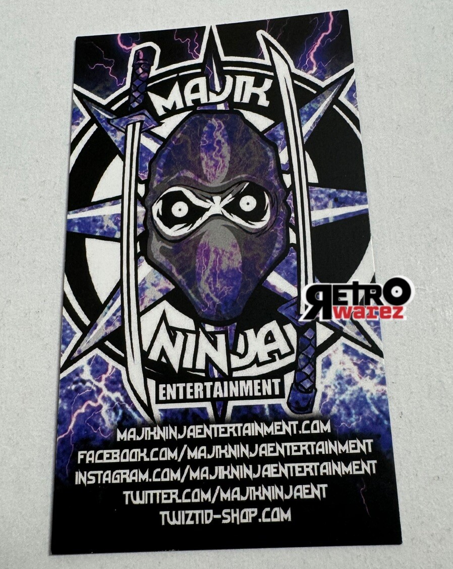 Majik Ninja Entertainment Business Card DS Promo Flyer 2×3.5” MNE twiztid .