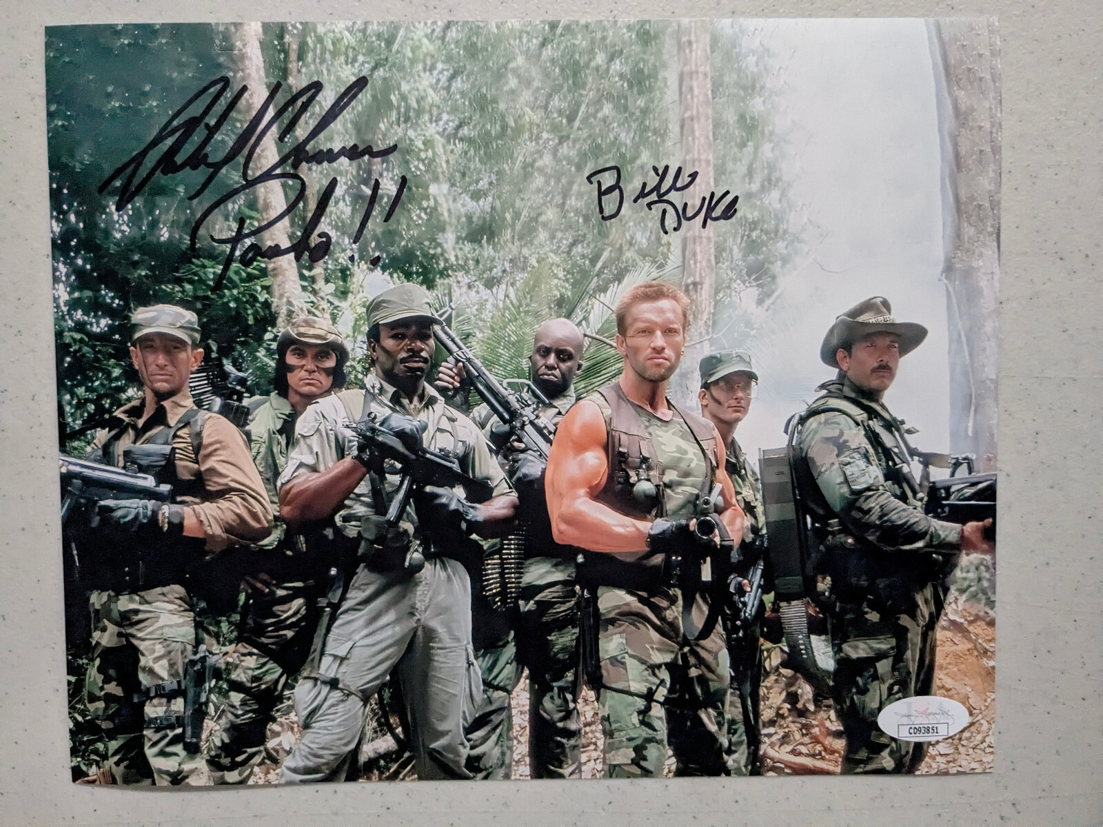 RICHARD CHAVES – BILL DUKE 2x Signed Predator 8×10 Photo Autograph JSA COA C