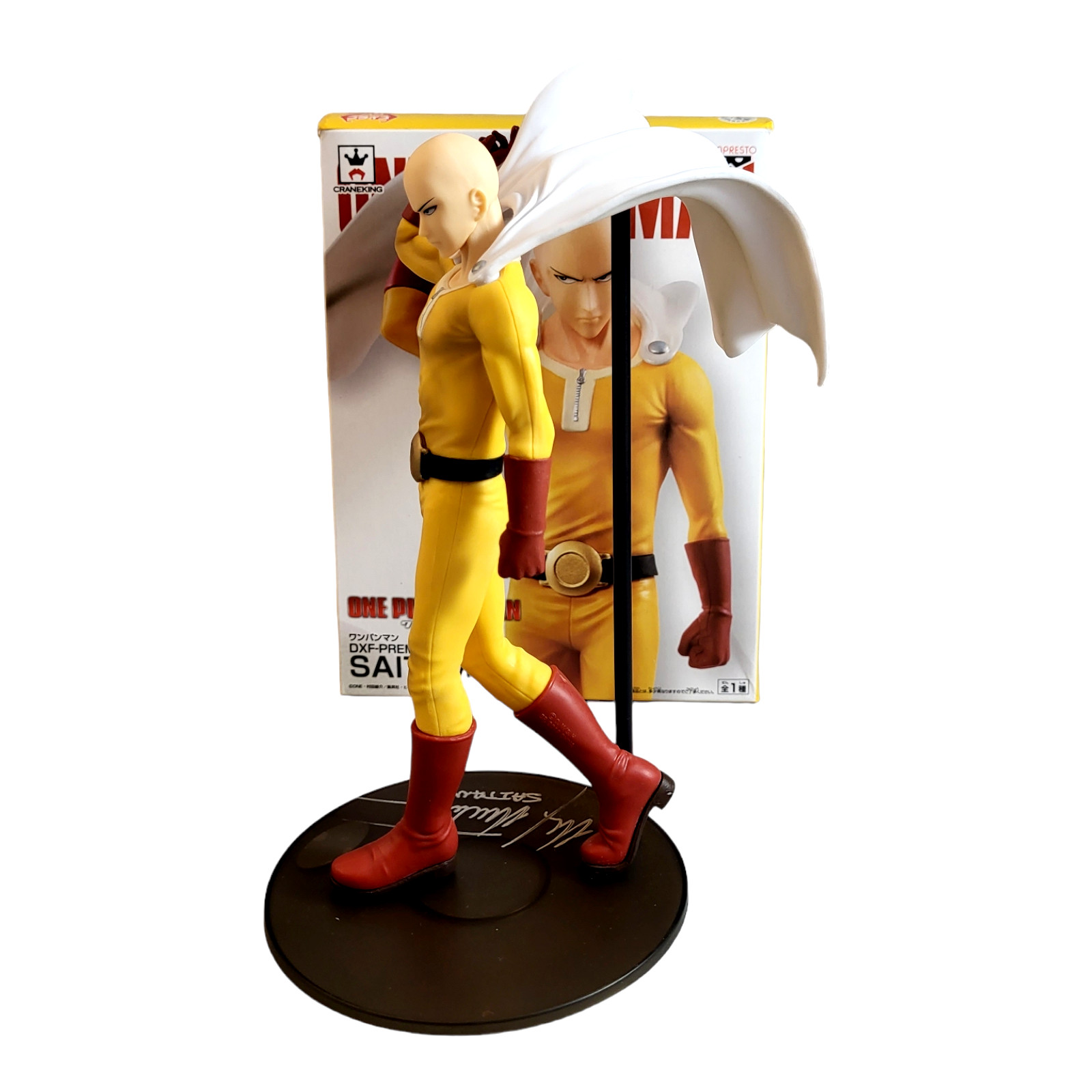 Max Mittelman Signed Saitama Figure Banpresto One Punch Man JSA COA 661