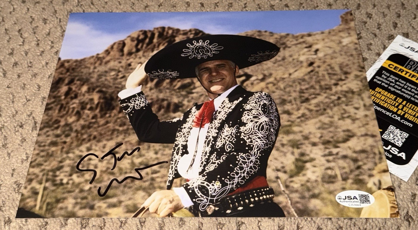 STEVE MARTIN SIGNED 8X10 JSA AUTOGRAPH COA THREE AMIGOS 3 THE JERK AUTO SNL