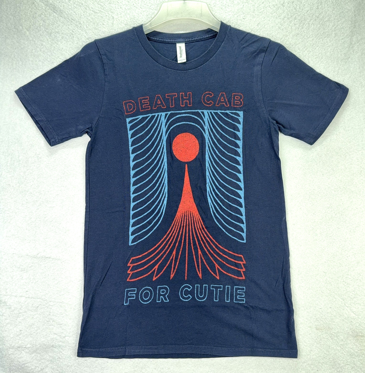 Death Cab For Cutie Adult T-Shirt Small Navy Blue Cotton 2021 Tour Graphic Band