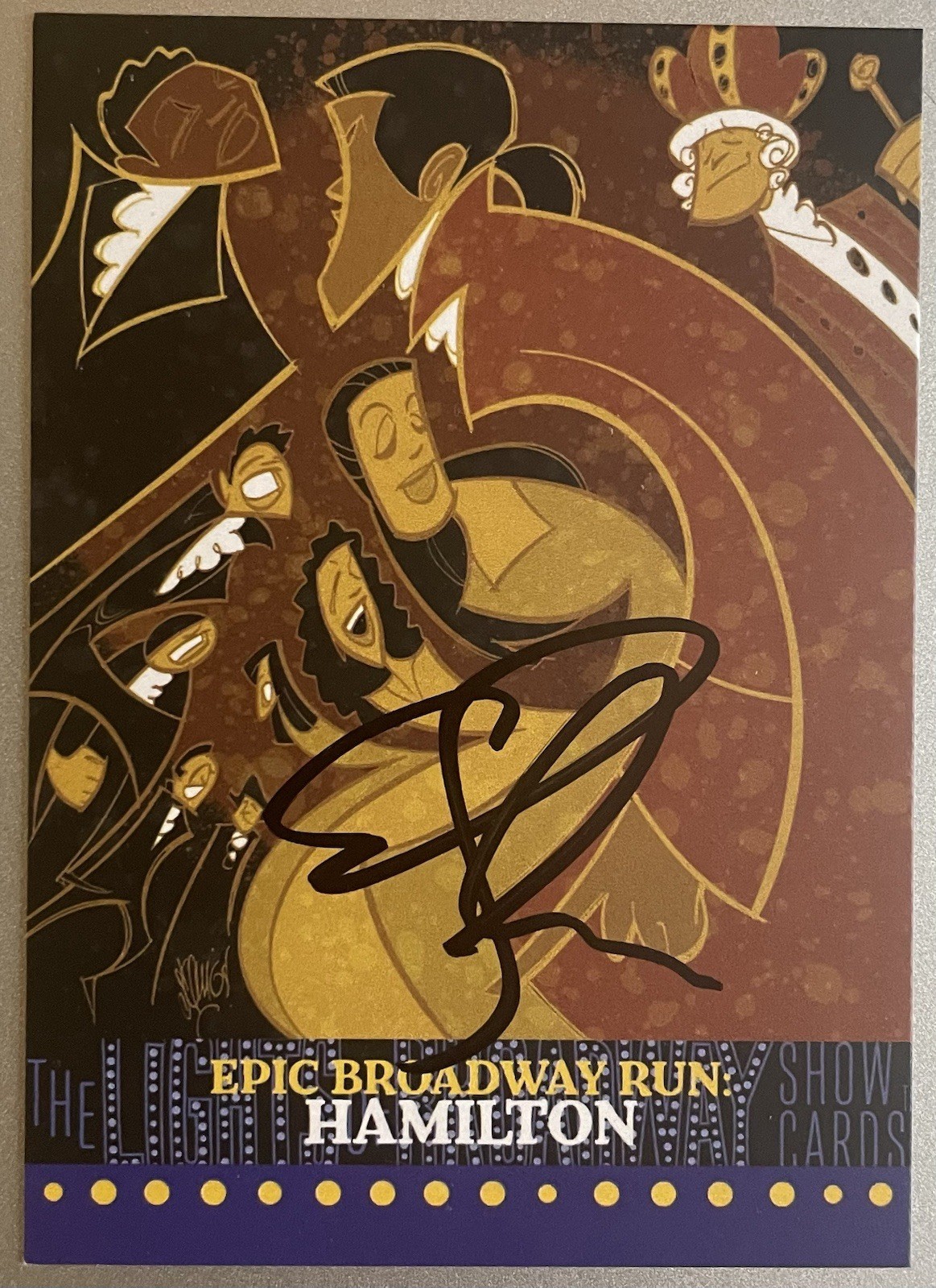 Hamilton Signed Lights Of Broadway 2025 Encores Trading Card Christopher Jackson
