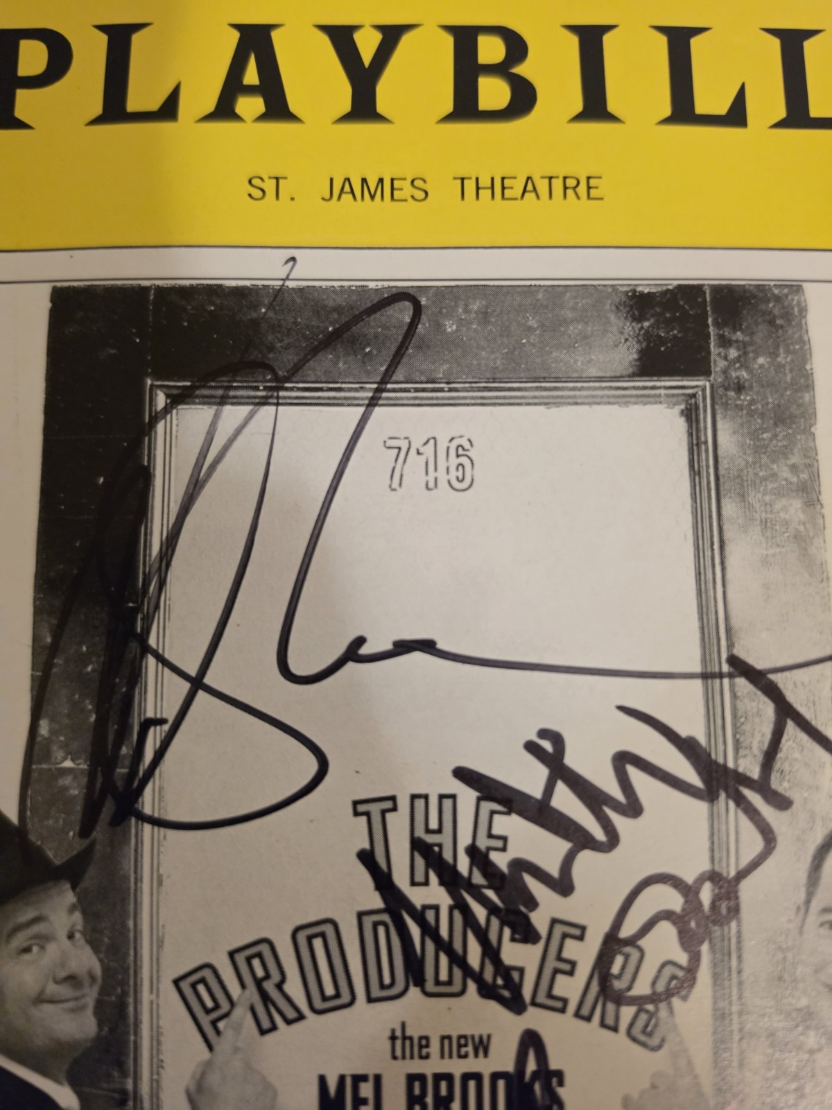 Matthew Broderick & Nathan Lane Autograph; The Producers Playbill