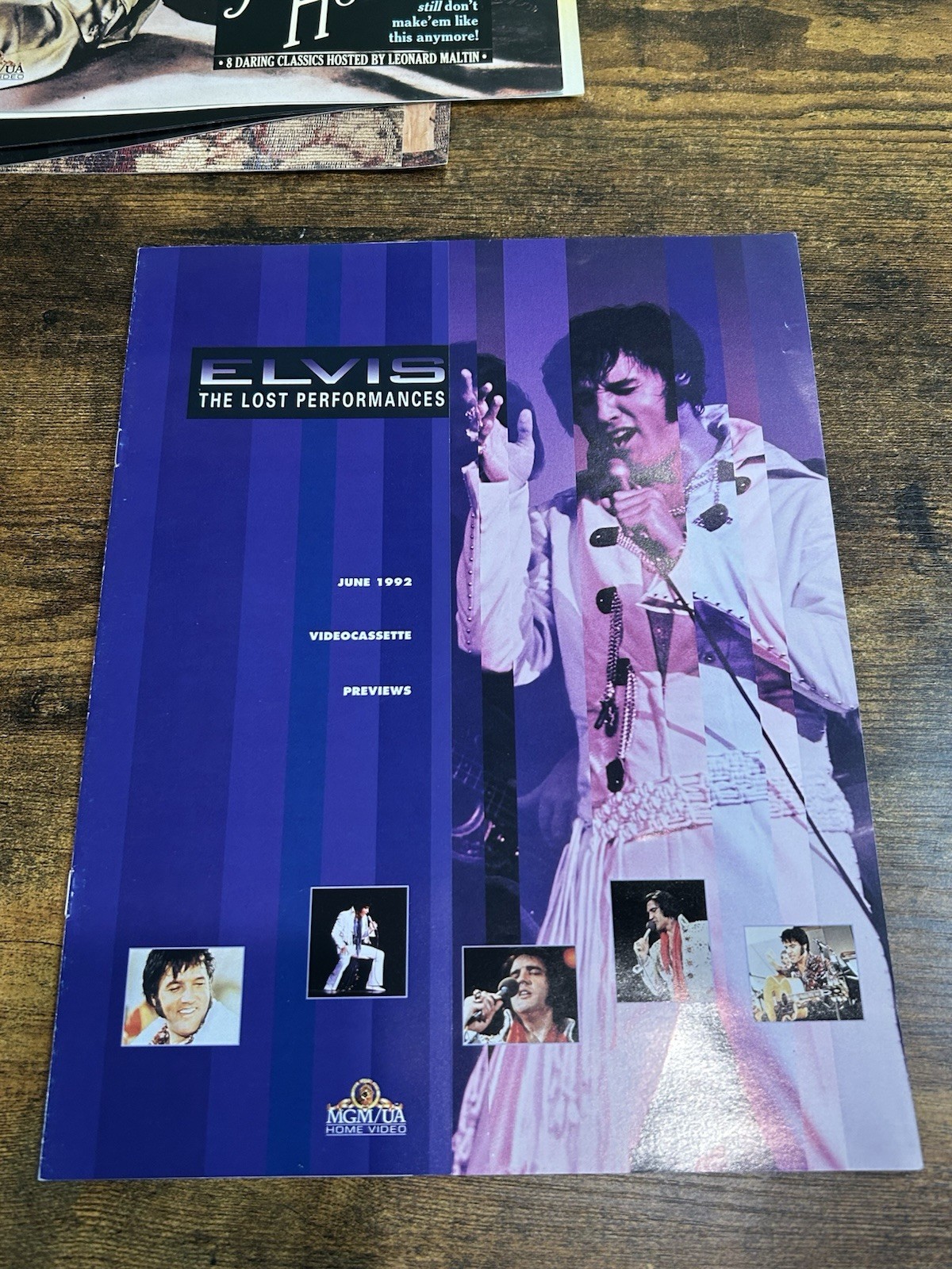 Early 90s VHS advertising pamphlet booklet Lot of 9 MGM movies Classic Elvis