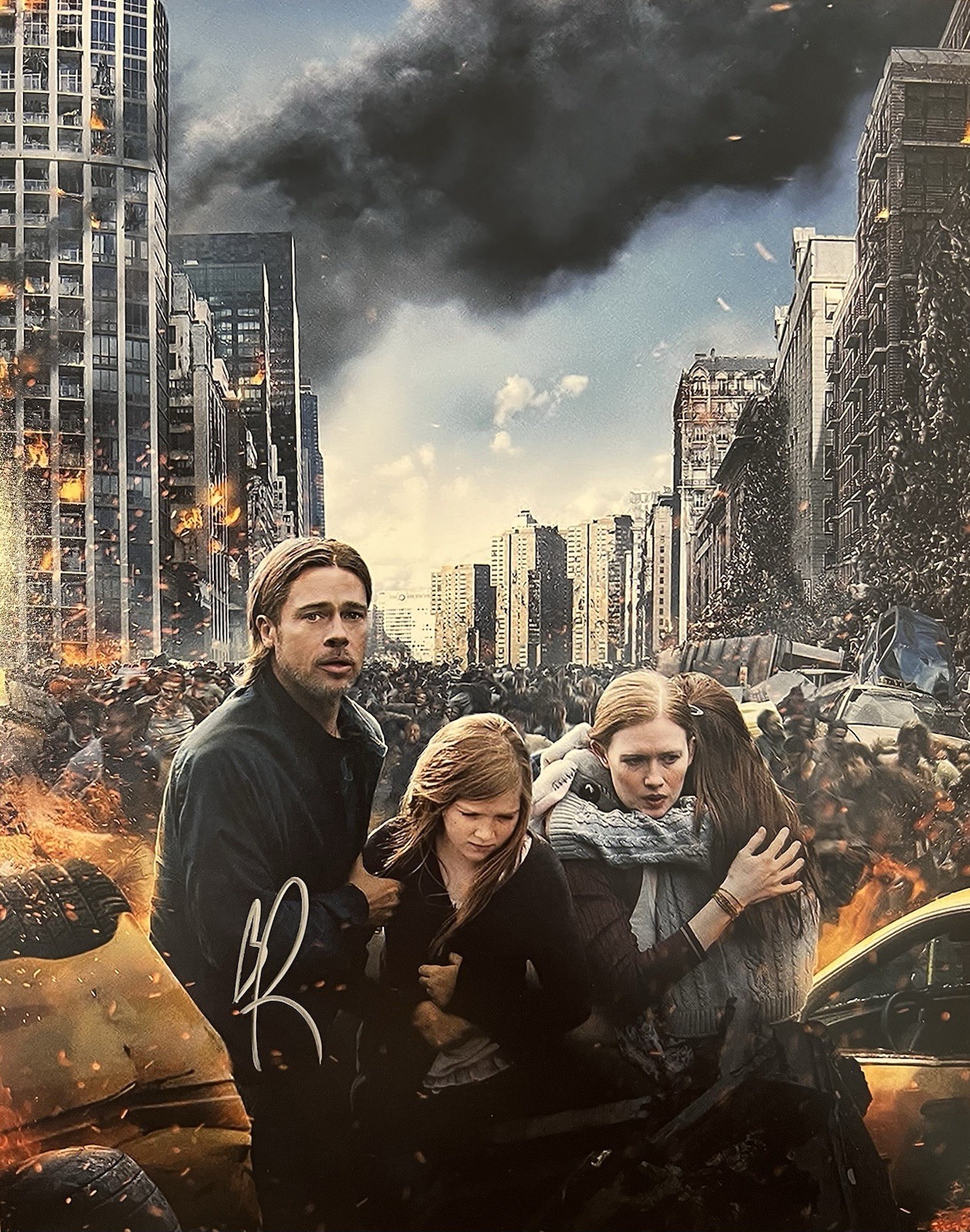 Brad Pitt Signed Photo with COA Autograph World War Z