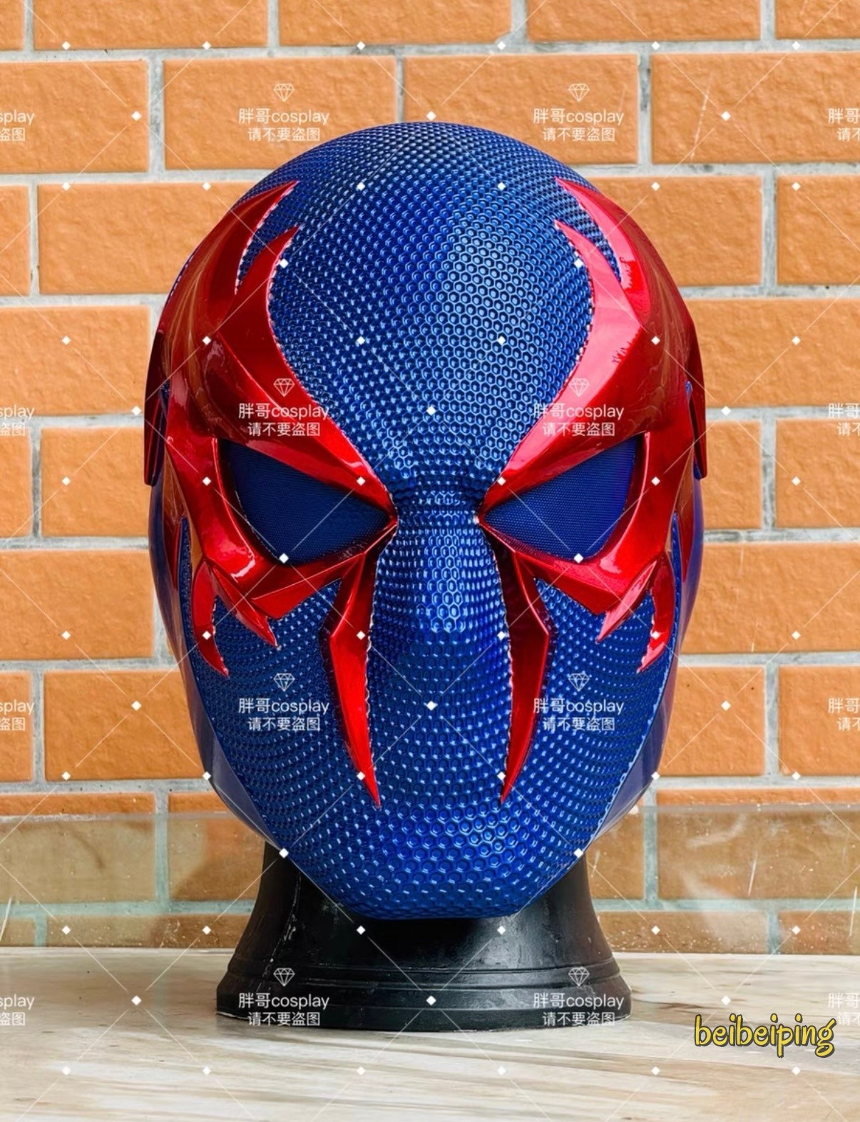 Marvels Spider-man 2099 1:1 Wearable FRP Helmet Mask Halloween Cosplay Prop Gift