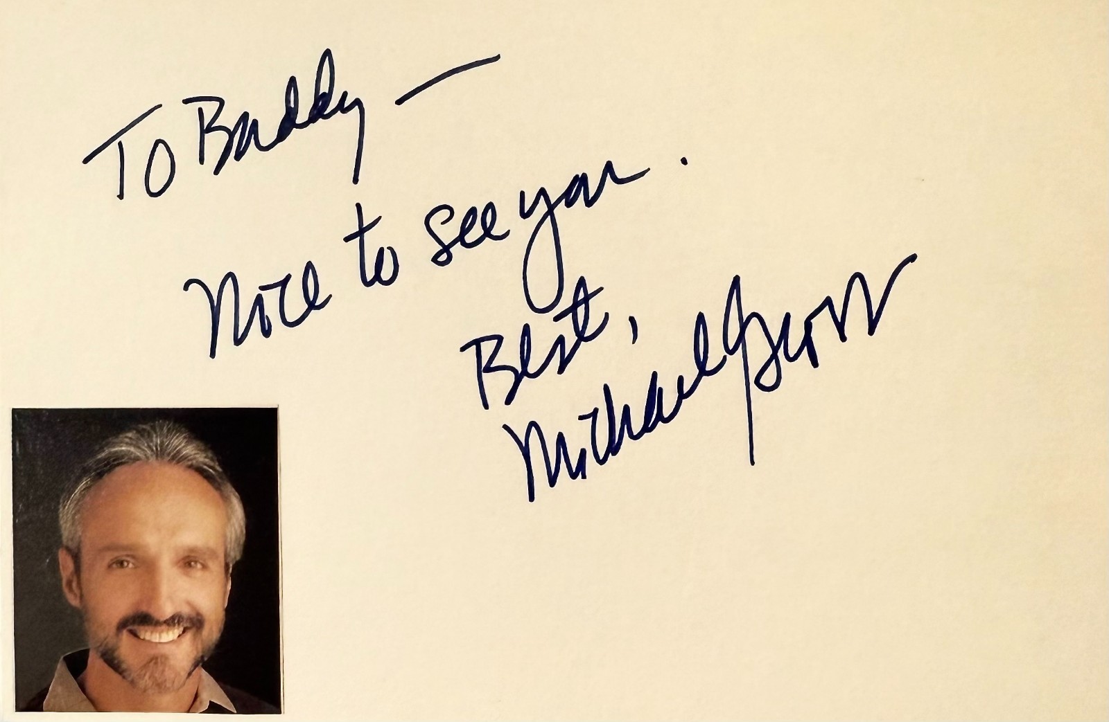 MICHAEL GROSS Autograph Signed 4″x 6″ INDEX CARD TREMORS 2: Aftershocks TREMORS
