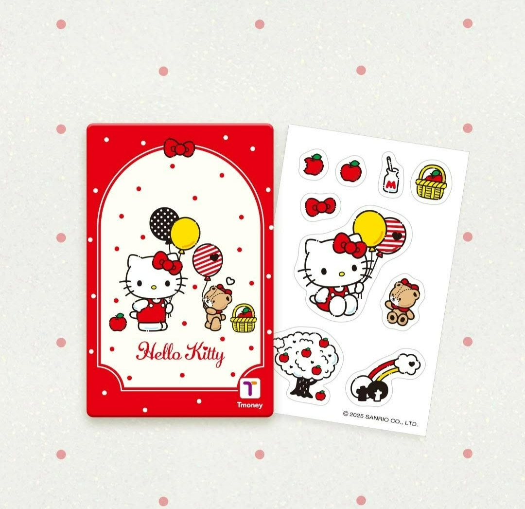 Sanrio Kitty, Kuromi, My Melody Balloon T money / KOREA TRANSPORTATION CARD