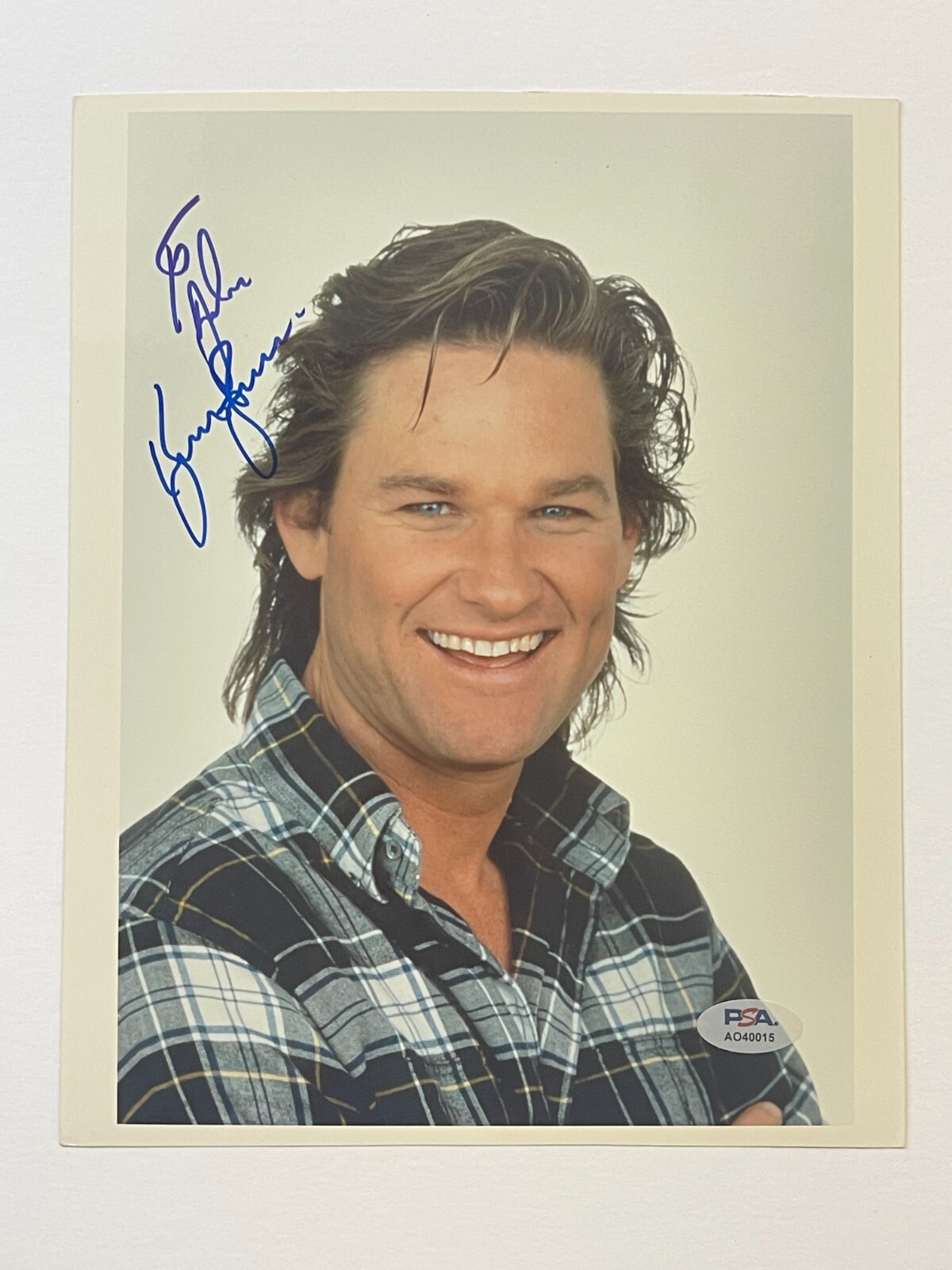 KURT RUSSELL SIGNED AUTOGRAPHED 8X10 PHOTO ESCAPE FROM NEW YORK PSA COA C