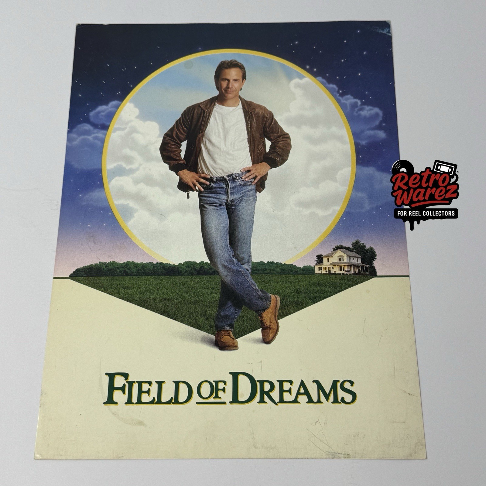Field of Dreams 1989 Original Movie Credit Promo Sheet Poster DS Kevin Costner