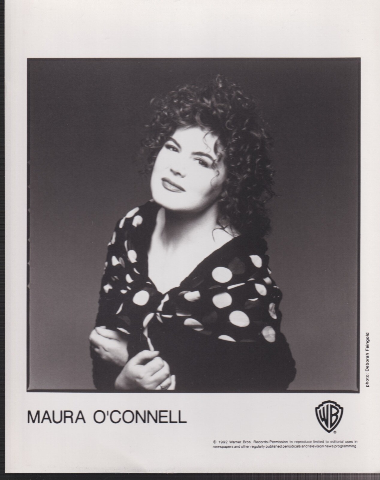 Maura O’Connell blue is the color of hope press kit 1992