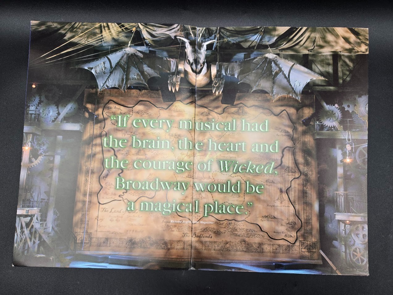 Wicked Program Autographed Broadway Show Stephanie Block Jenna Green