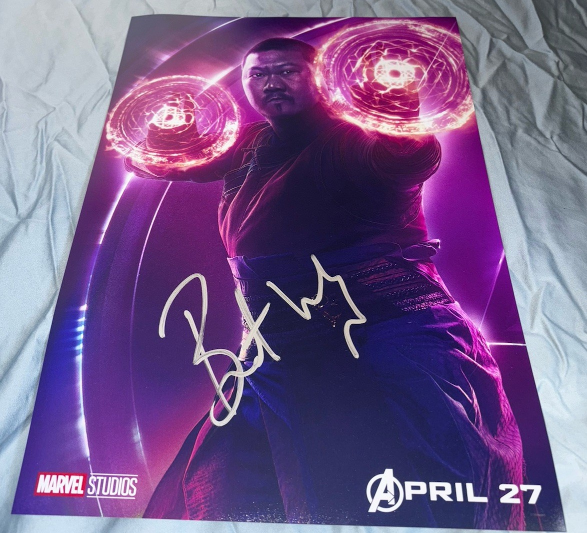Benedict Wong Signed 12×18 Photo Avengers