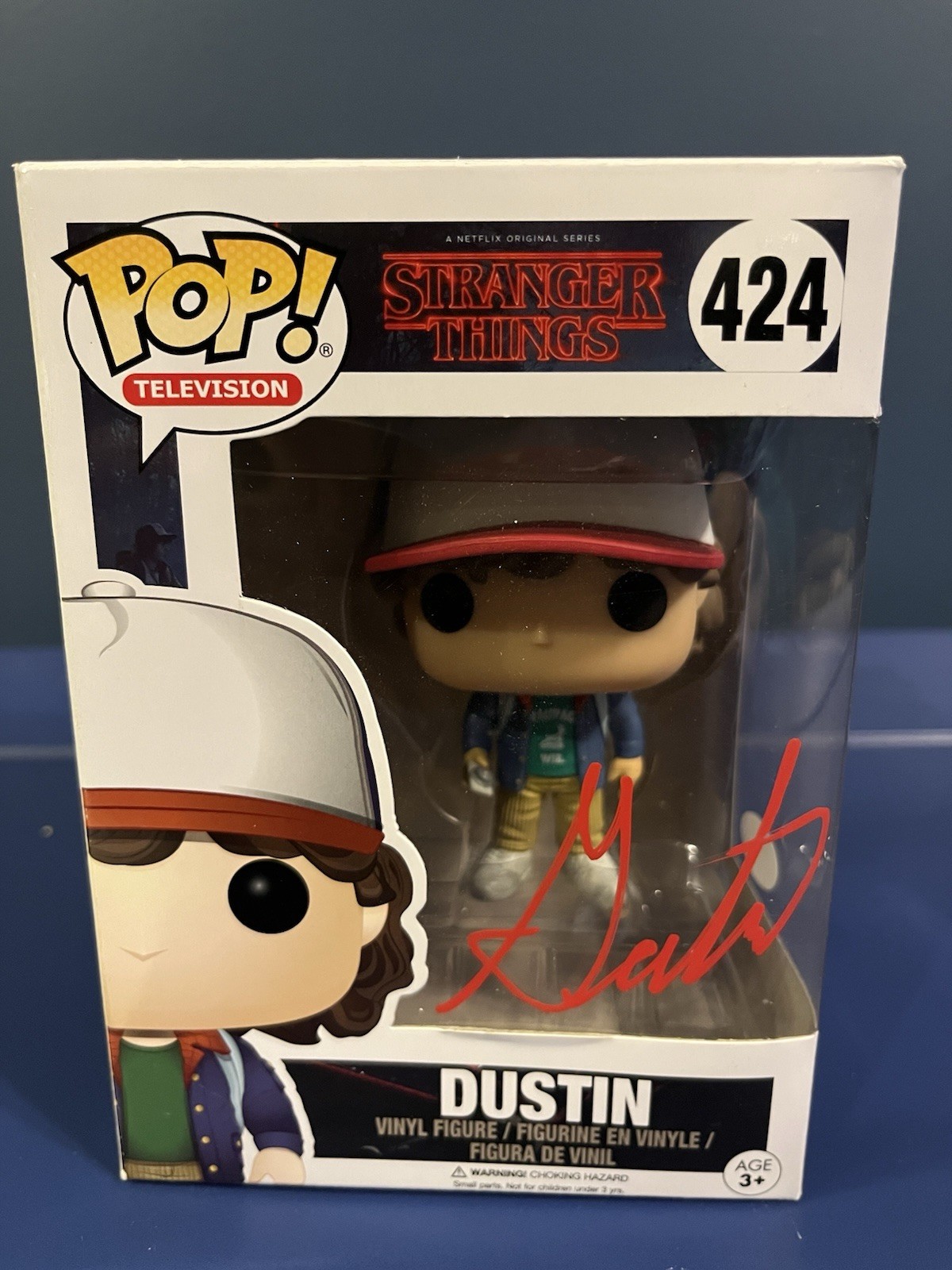 Funko Stranger Things Dustin JSA Authenticated Signed Gaten Matarazzo