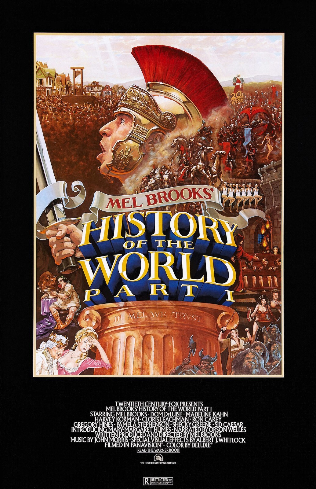 History Of The world Part I movie poster – Mel Brooks – 11″ x 17″