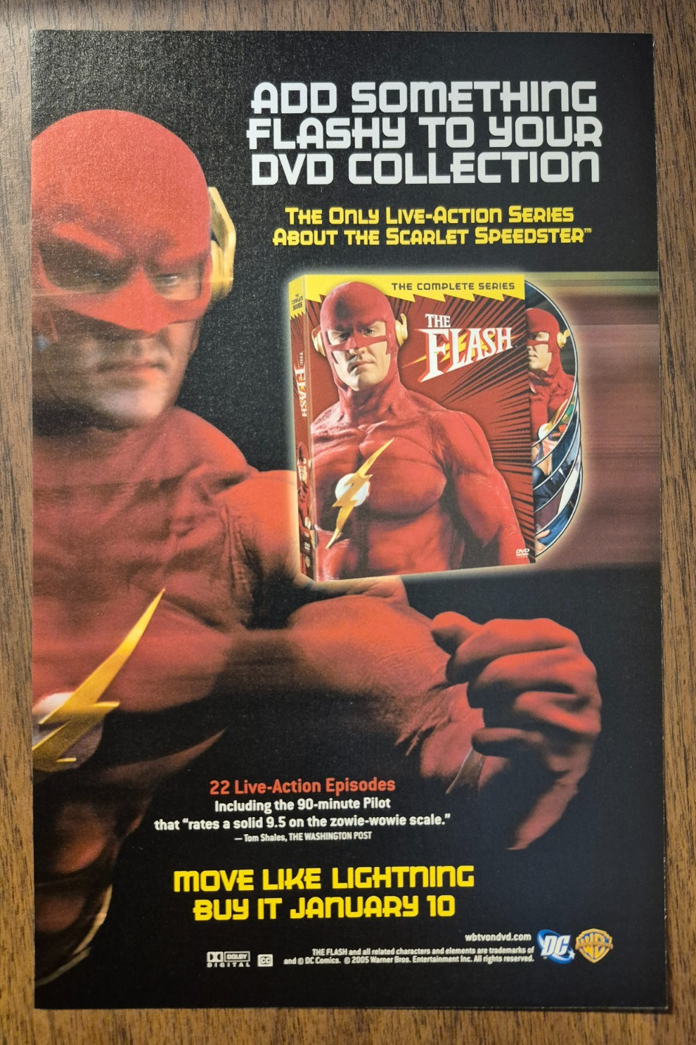 2005 THE FLASH Complete Series Collection DC superhero – Print Ad/Ad Page
