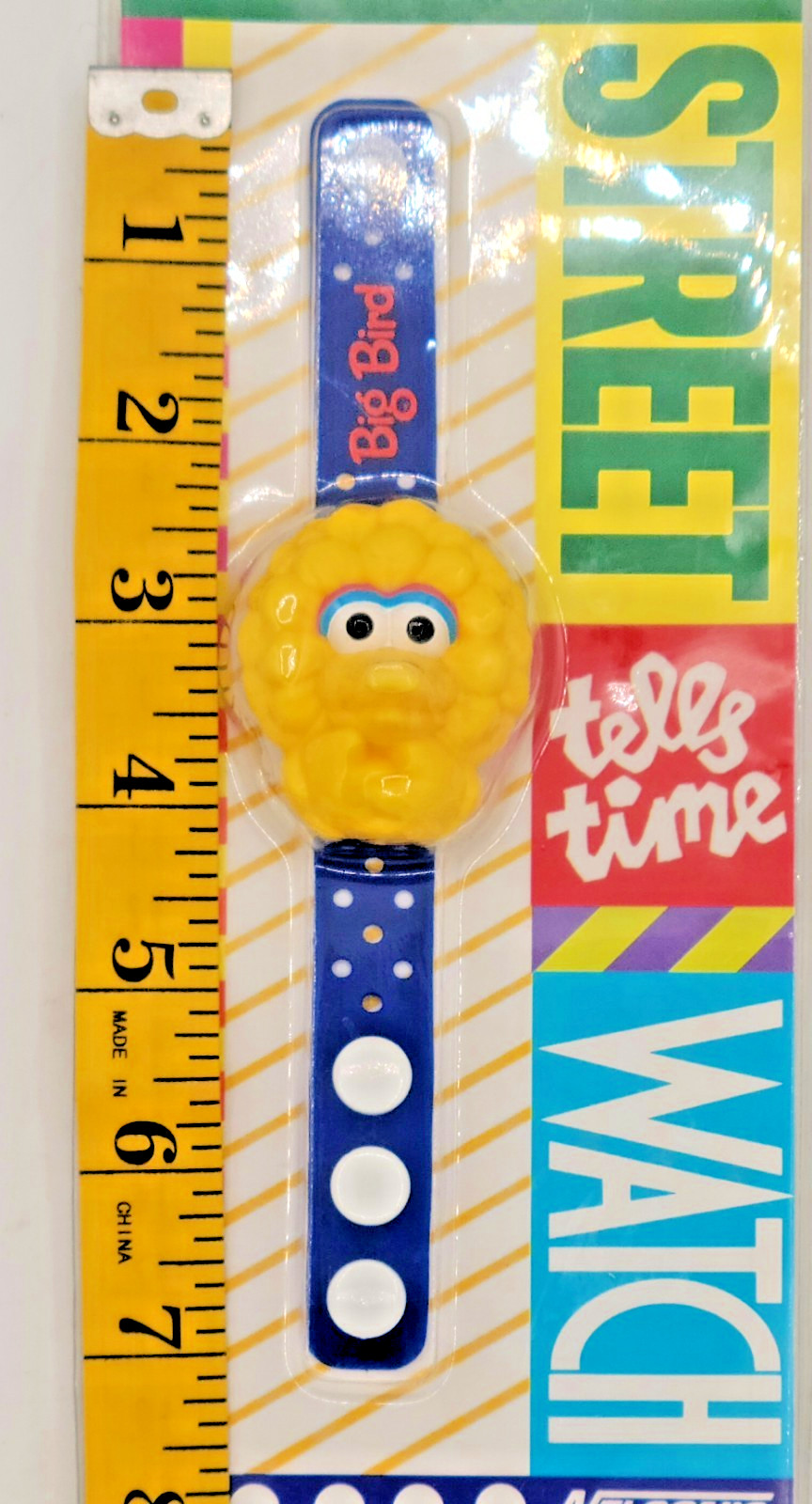Nelsonic Sesame Street Big Bird Kids Life Flip Cover Watch NEW – READ FREE SHIP