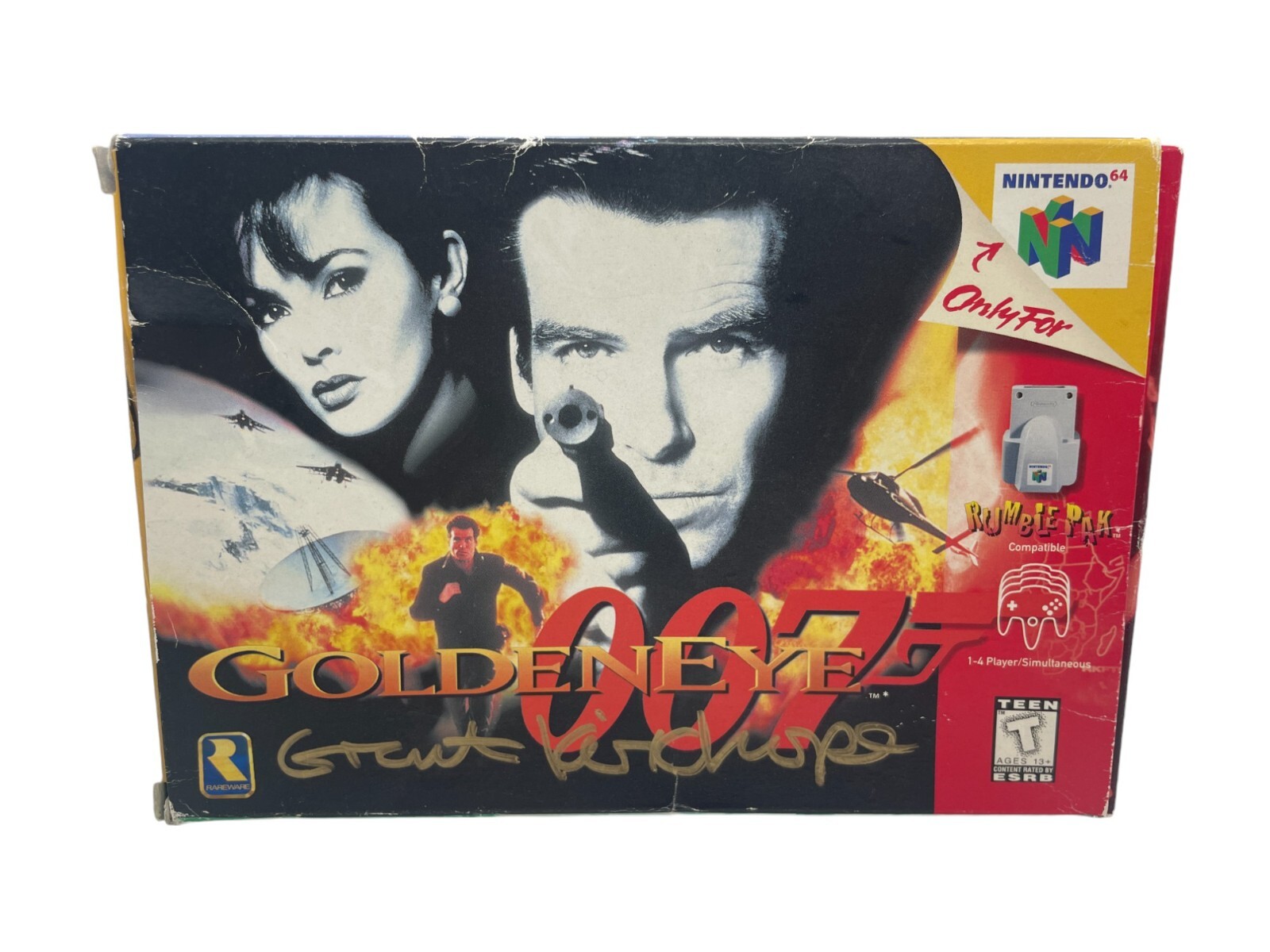 Grant Kirkhope Signed N64 Game CIB GoldenEye 007 Authentic Autograph JSA COA