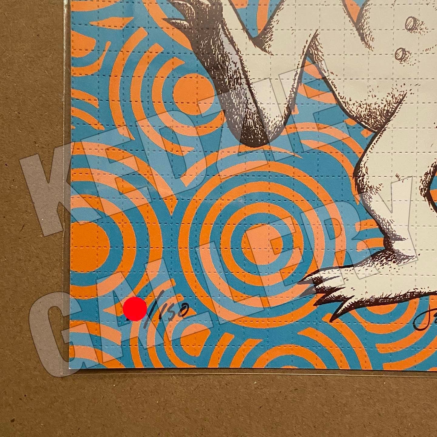 Jermaine Rogers 2025 Rock & Roll Forever Blotter Art 7.5×7.5 Signed X/150 Poster