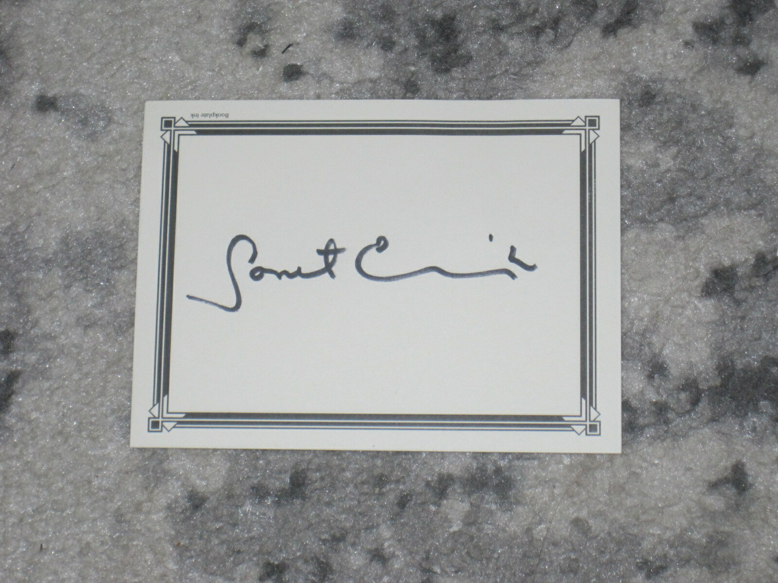 Author JANET EVANOVICH Signed Bookplate Book AUTOGRAPH