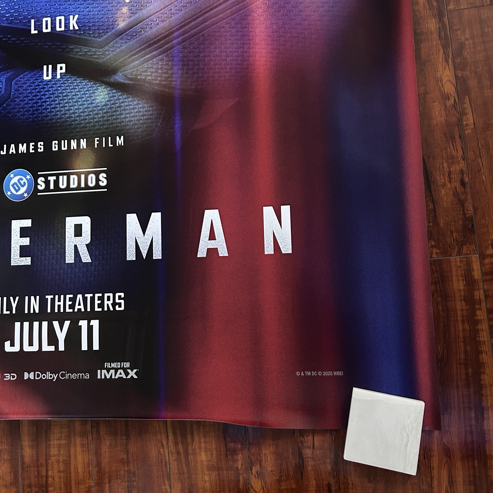 SUPERMAN 2025 David Corenswet DC Studios BUS STOP MOVIE POSTER ORIG 48X70i