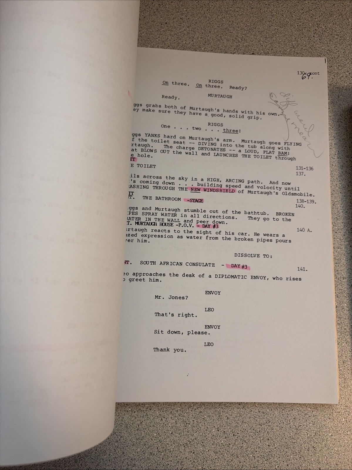 1989 LETHAL WEAPON 2 Movie Script + Production Notes Screenplay Shane Black