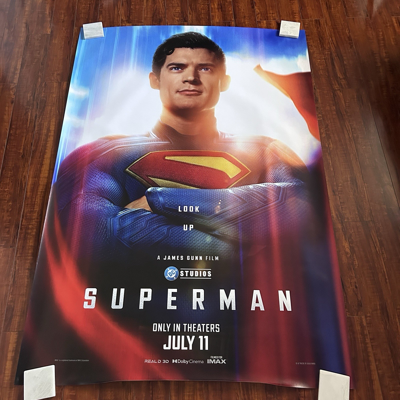 SUPERMAN 2025 David Corenswet DC Studios BUS STOP MOVIE POSTER ORIG 48X70i