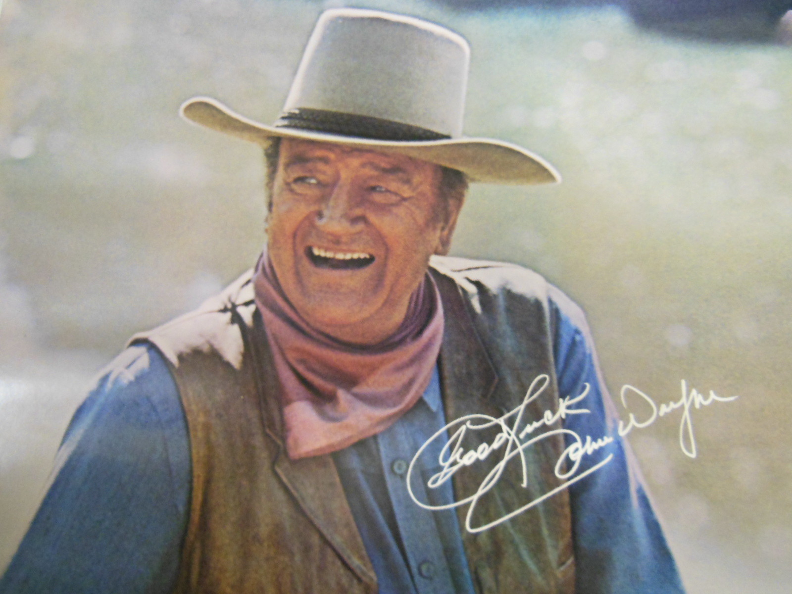 John Wayne ‘ Duke ‘ for GREAT WESTERN SAVINGS BANK Promo Poster 1979