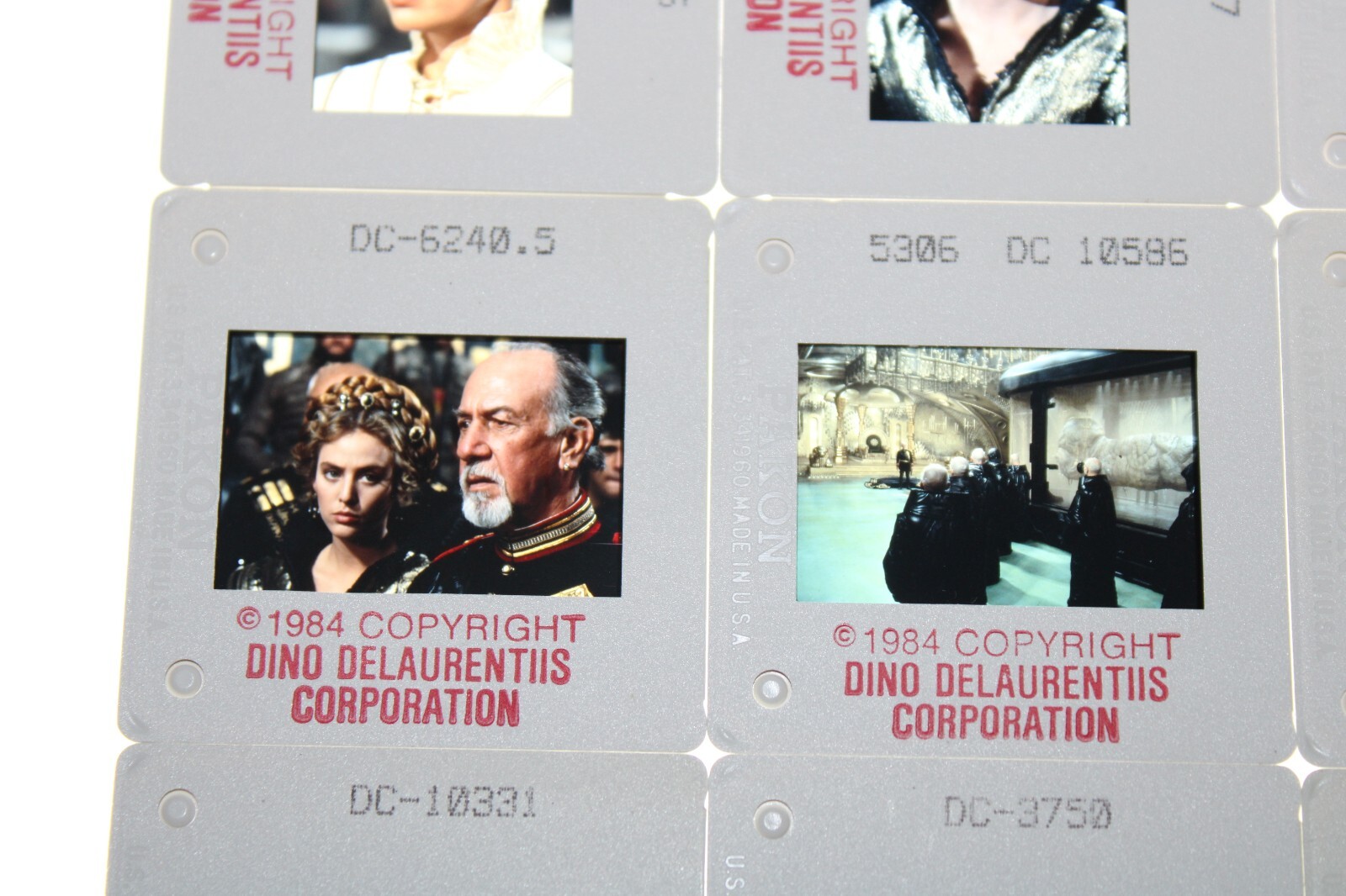 DUNE – 14 press kit slides Kyle MacLachlan Virginia Madsen José Ferrer Sting