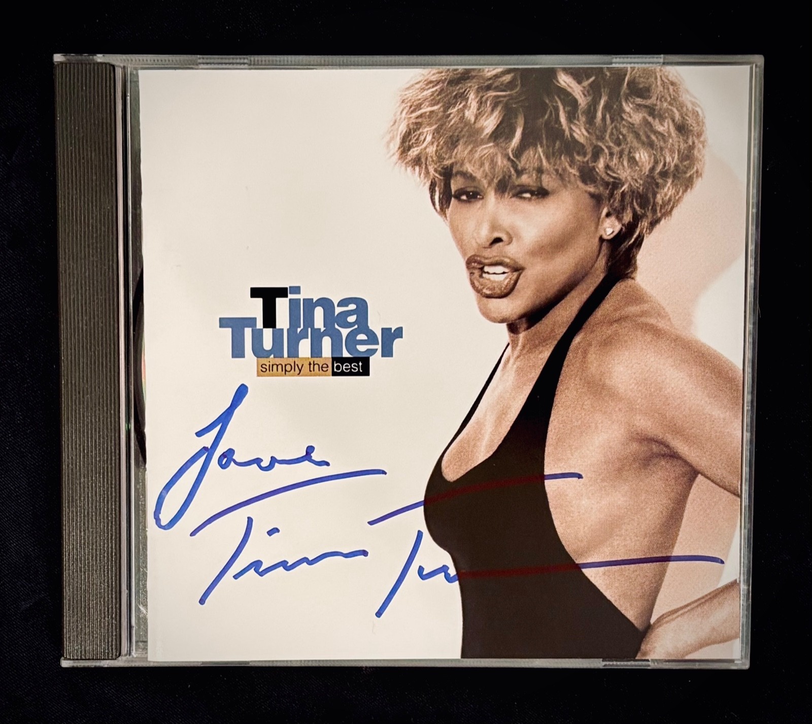 TINA TURNER • Signed “Simply The Best” CD ~ Ike & Tina Turner ~ Sex Symbol