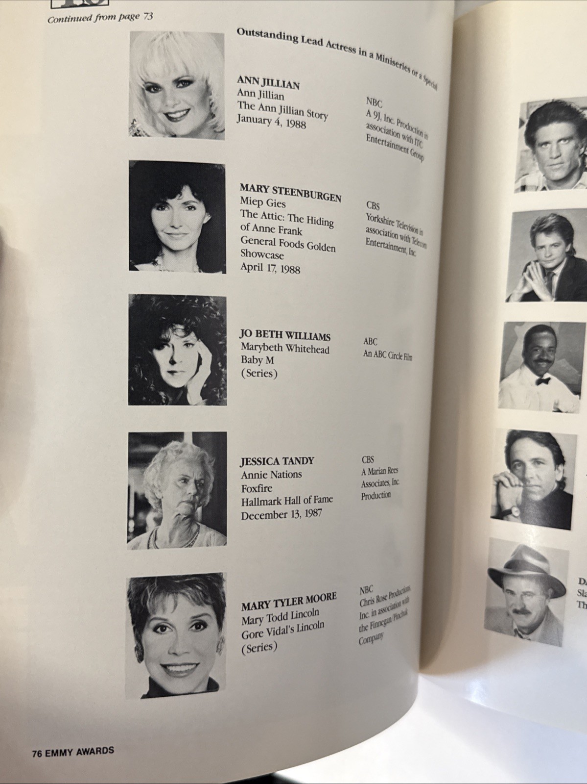 1988 40TH ANNUAL PRIME-TIME EMMY AWARDS PROGRAM-The Golden Girls