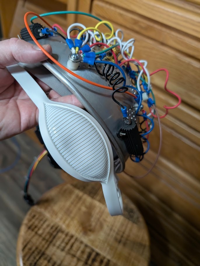 Fan-made Ghostbusters -like Colander Aura Hat