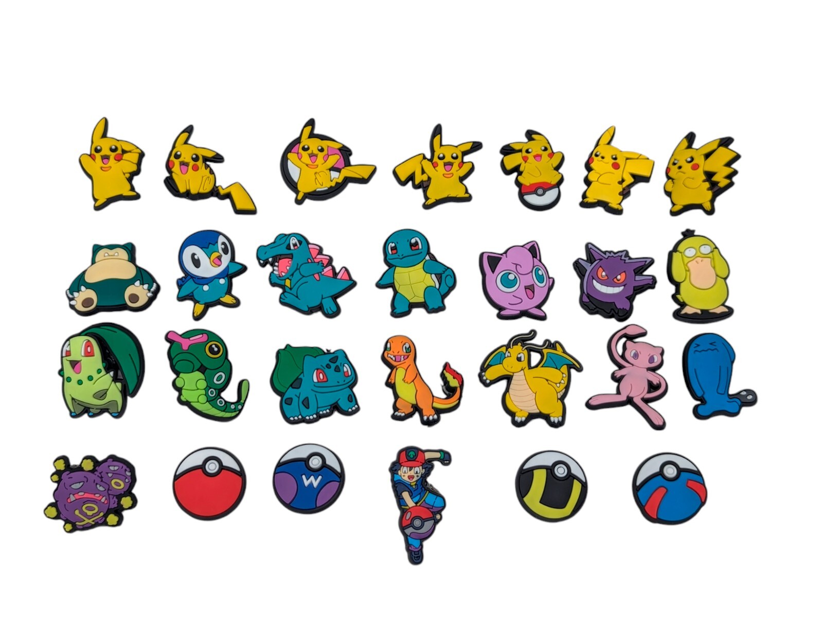 27 Croc Shoe Charms Pokemon New SET of 27