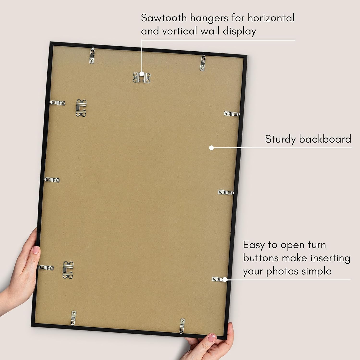 Americanflat 18×26 Poster Frame with Polished Plexiglass – Streamline Collection