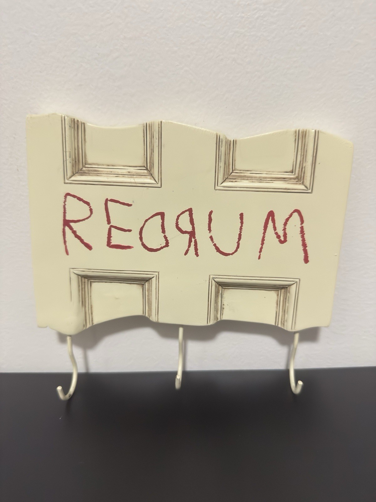 The Shining Redrum Door Key Rack Horror Movie Wall Decore 6.5 Inch