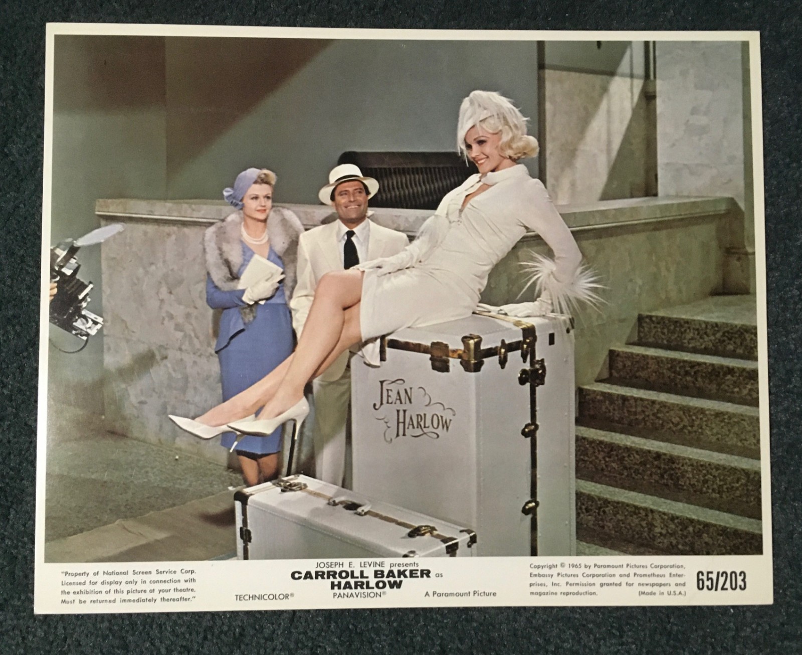 VINTAGE! HARLOW 1965 ORIGINAL SET OF 8 COLOR PHOTOS! SEXY CARROLL BAKER as JEAN!