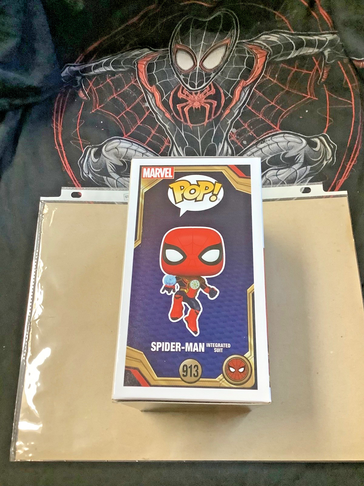 TOM HOLLAND SIGNED AUTOGRAPHED SPIDERMAN FUNKO POP COA SWAU PRIVATE SIGNING RARE