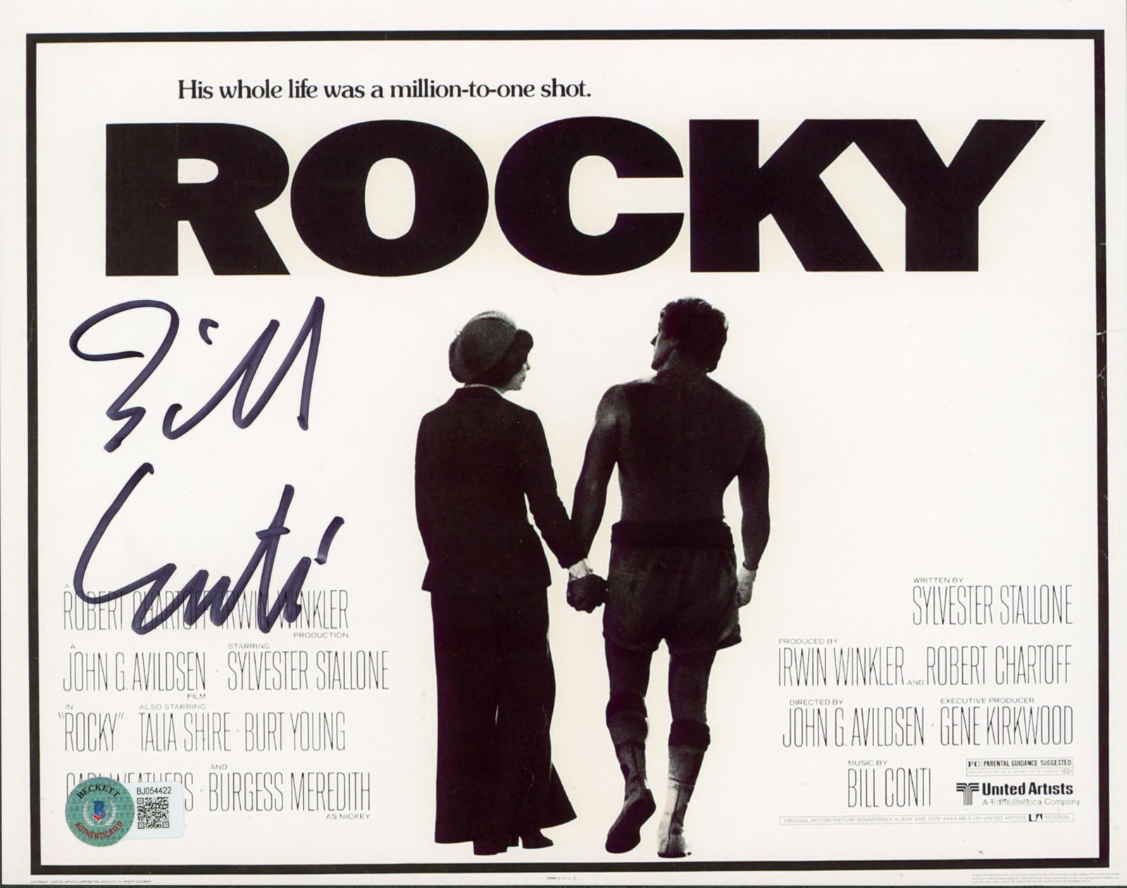 Bill Conti Rocky Authentic Signed 8×10 Horizontal Photo Autographed BAS 1