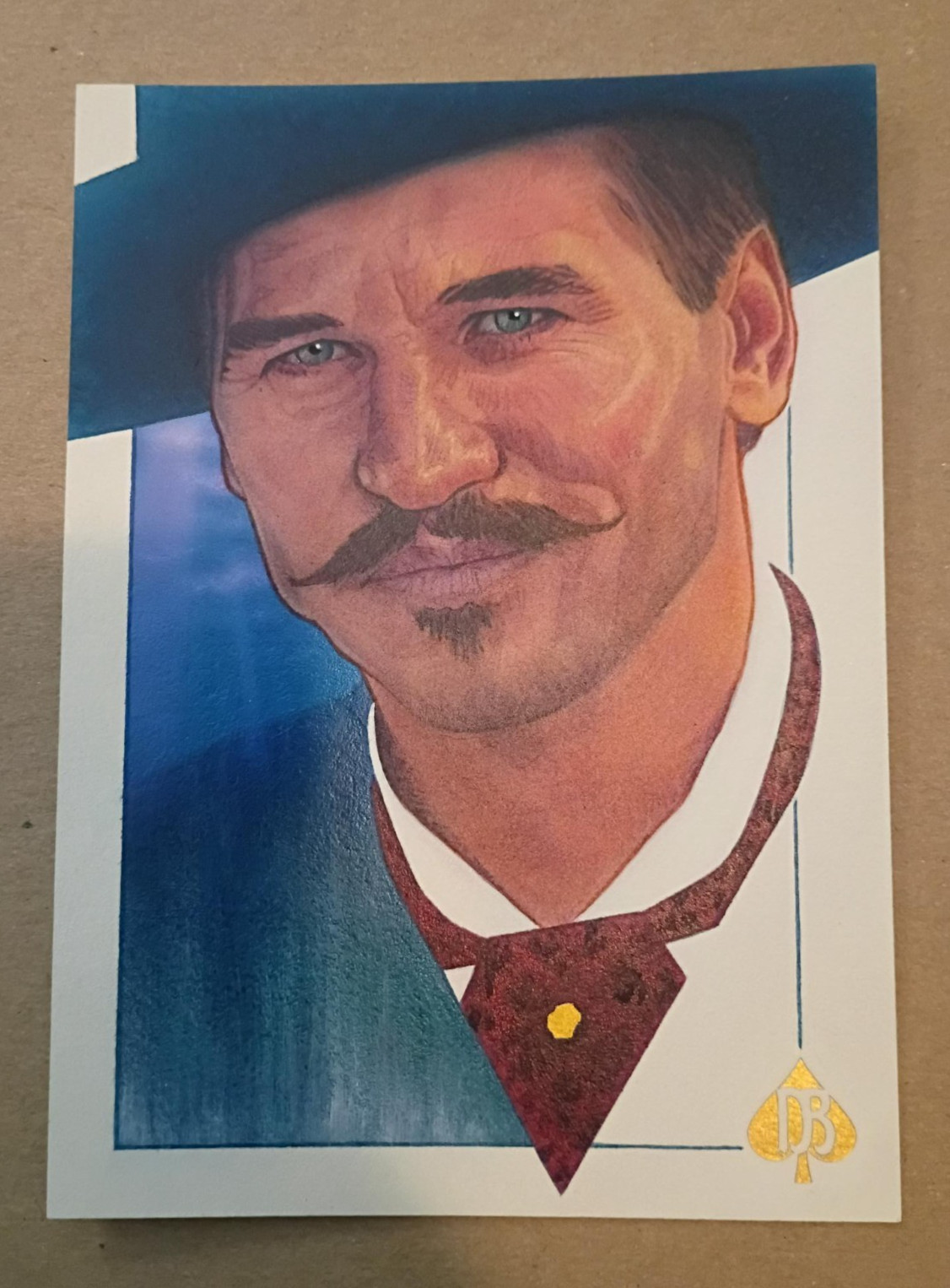 1/1 Topps Sketch Artist Dan Bergren Auto Card Tombstone Val Kilmer Doc Holliday