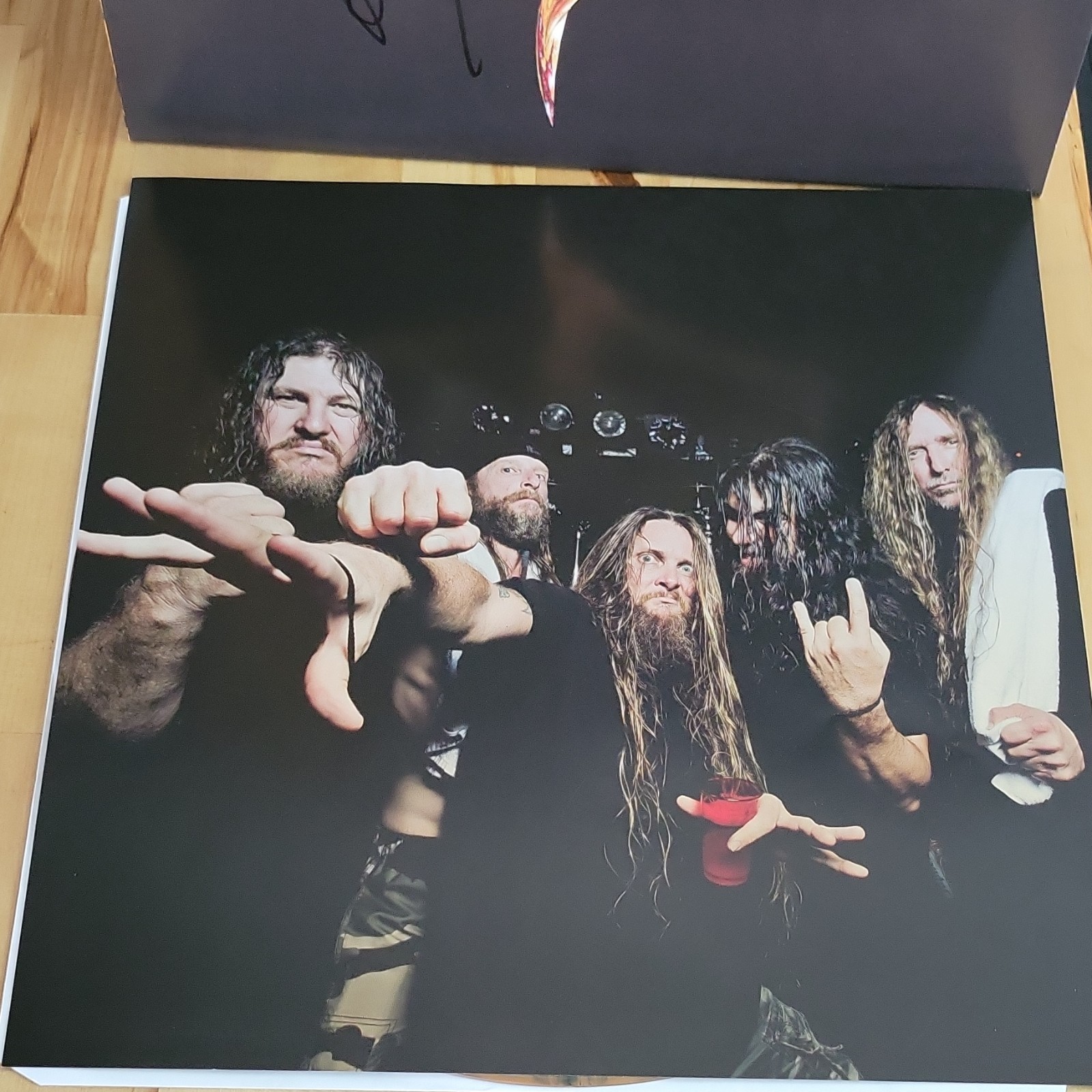 Obituary Self-Titled Black & Halloween Orange Galaxy Edition Signed Vinyl LP