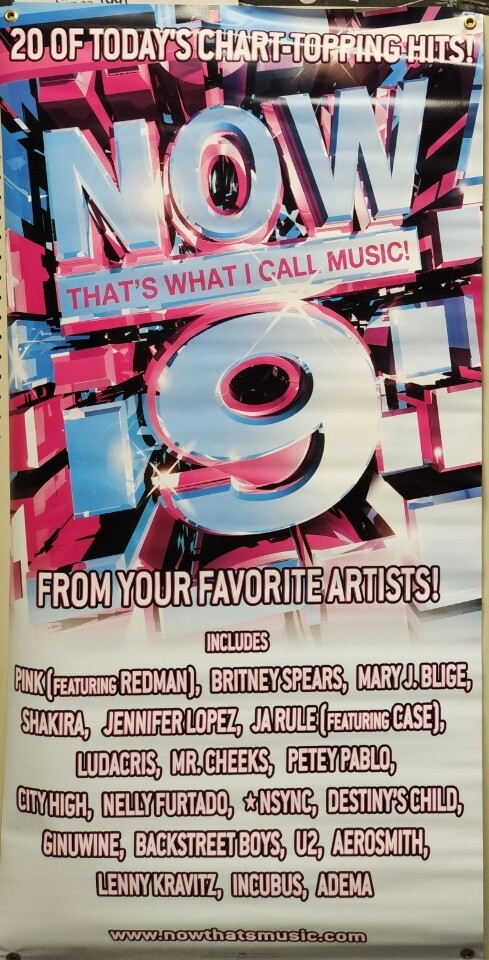 Now That’s What I Call Music 9 BIG 2002 promo banner Flawless New Old Stock
