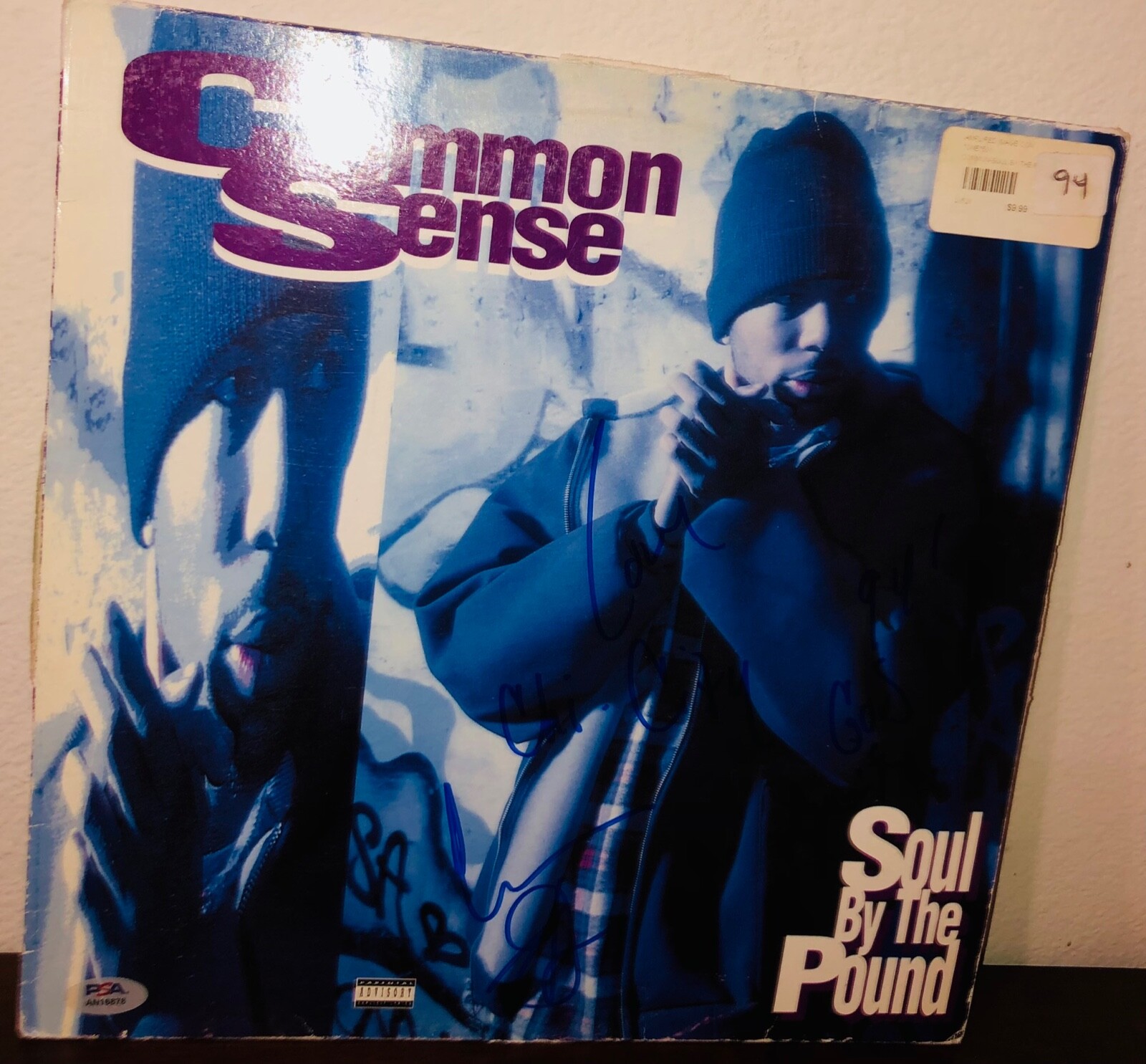Common Sense Rapper Lonnie Lynn Soul By The Pound Signed Vinyl Record LP PSA A