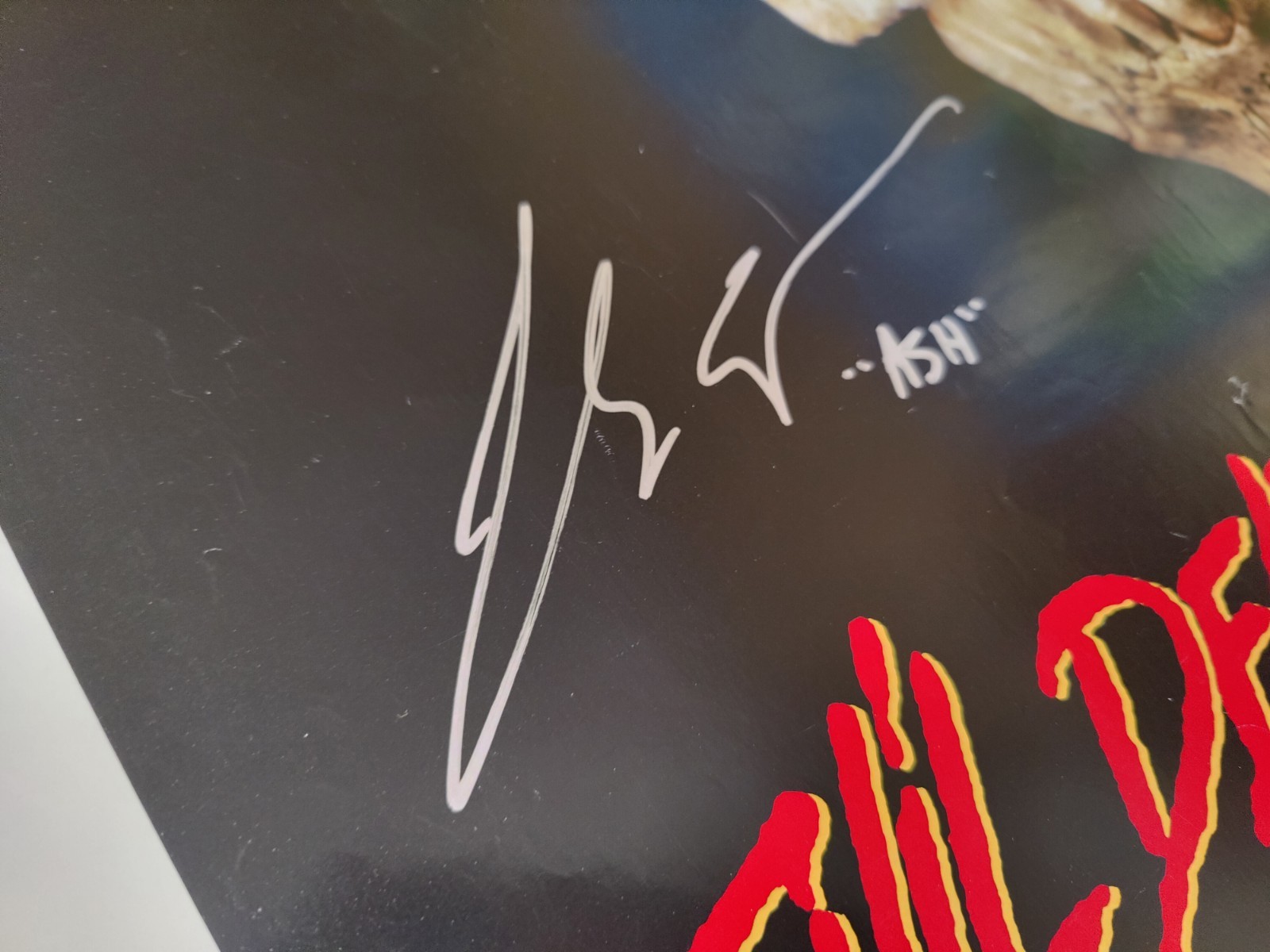 EVIL DEAD 2 Poster 27×41 Signed 5x Bruce Campbell Tony Gardner Raimi 1987 Auto