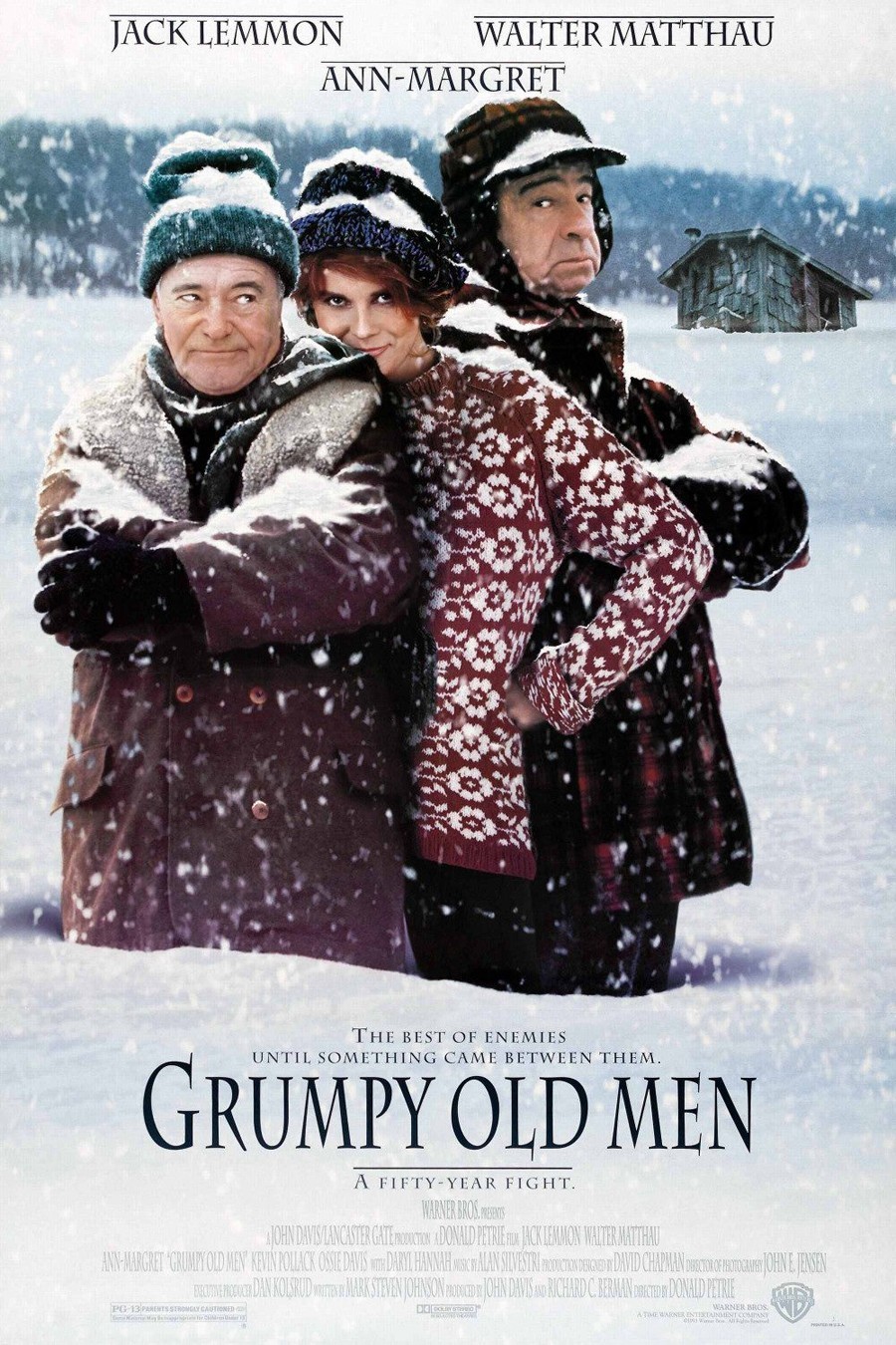GRUMPY OLD MEN MOVIE POSTER ORIGINAL ROLLED VF 27×40 WALTER MATTHAU JACK LEMMON